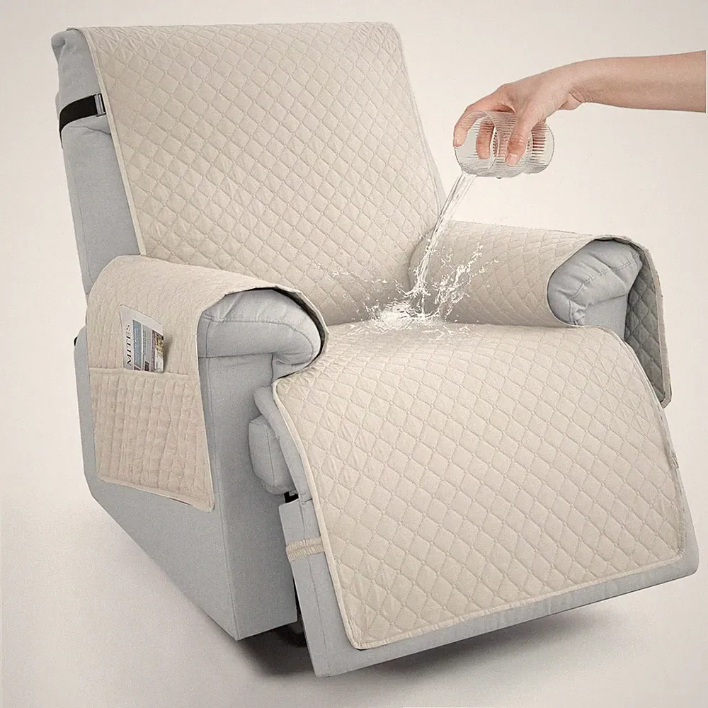 100% Waterproof Recliner Chair Covers 23.6", Non-Slip Recliner Cover for Chai...