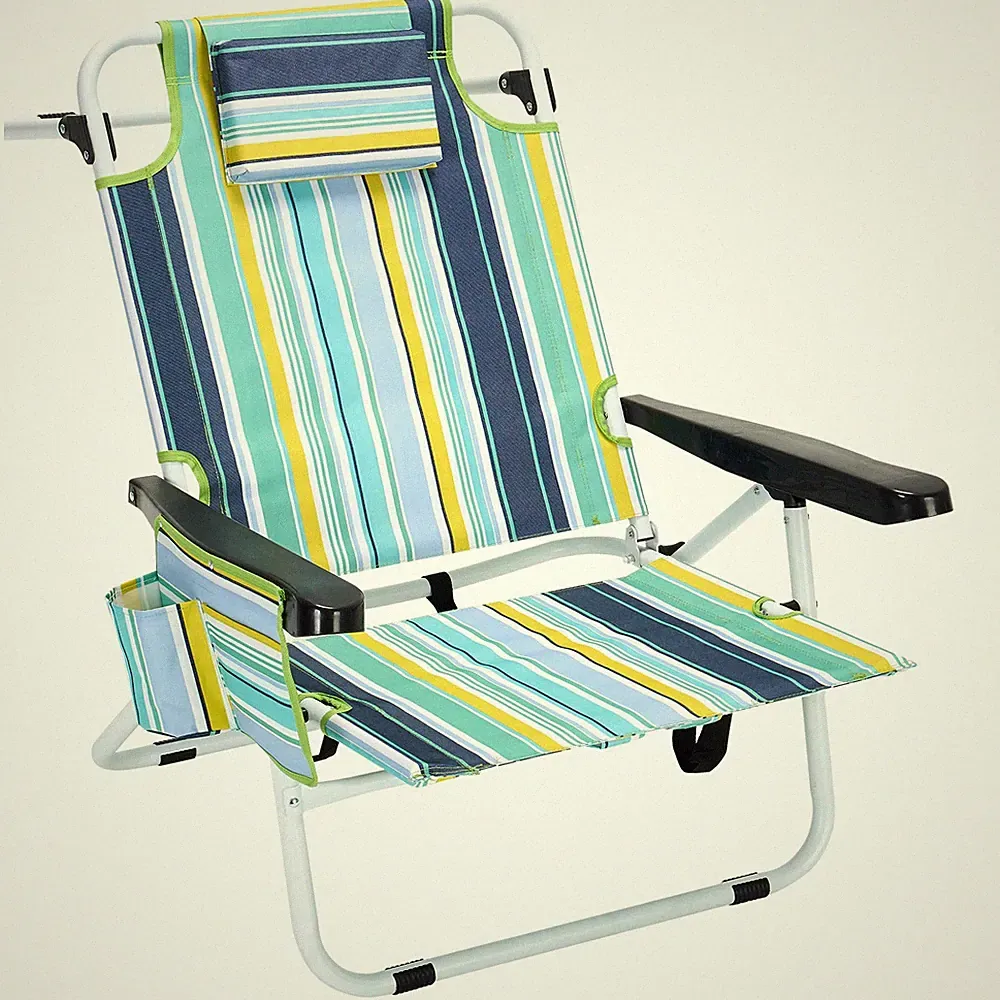 ABORON Backpack Beach Lounger with 5 Adjustable Positions & Insulated Cooler