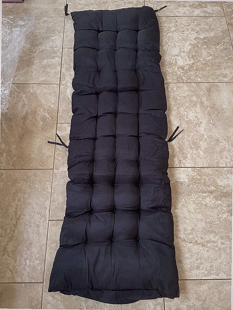 Chaise Lounge Chair CUSHION Tufted High Back Padded Indoor Bench Recliner Rocker