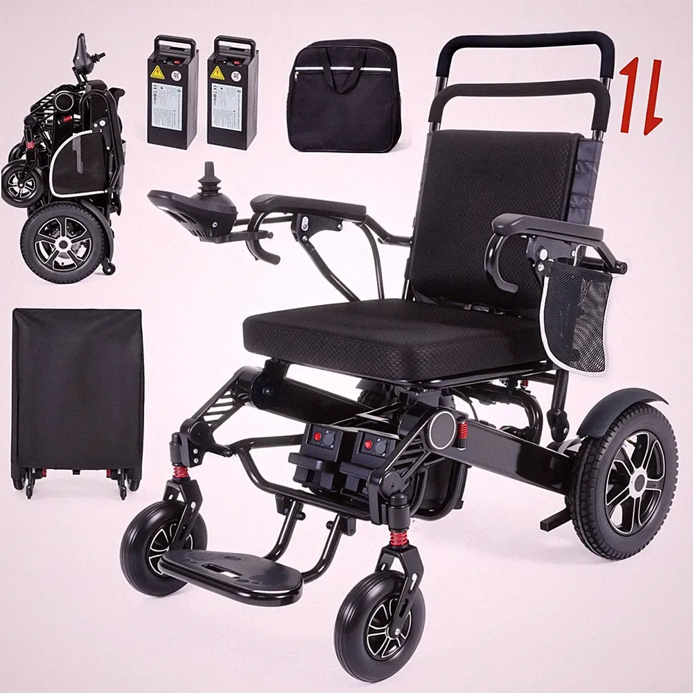 Electric Wheelchair, Lightweight,Foldable,Portable,Upgraded Joystick, Air Travel