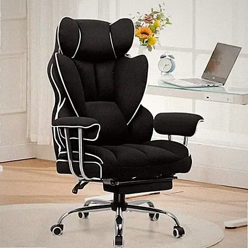 GTRACING Gaming Chair Fabric Ottoman Chair Chair Telework Lower Back Pain