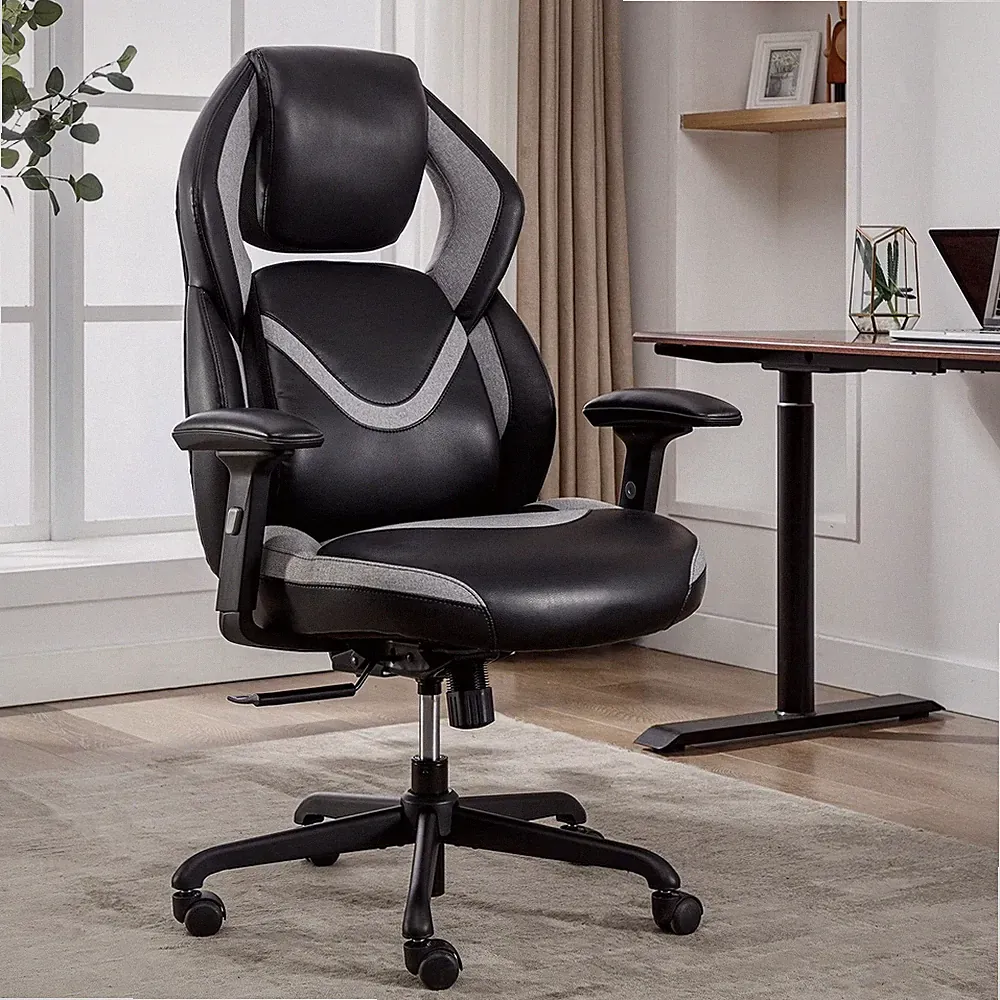 High Back Ergonomic Gaming Chair Lumbar Support Adjustable Arms Recliner Seat