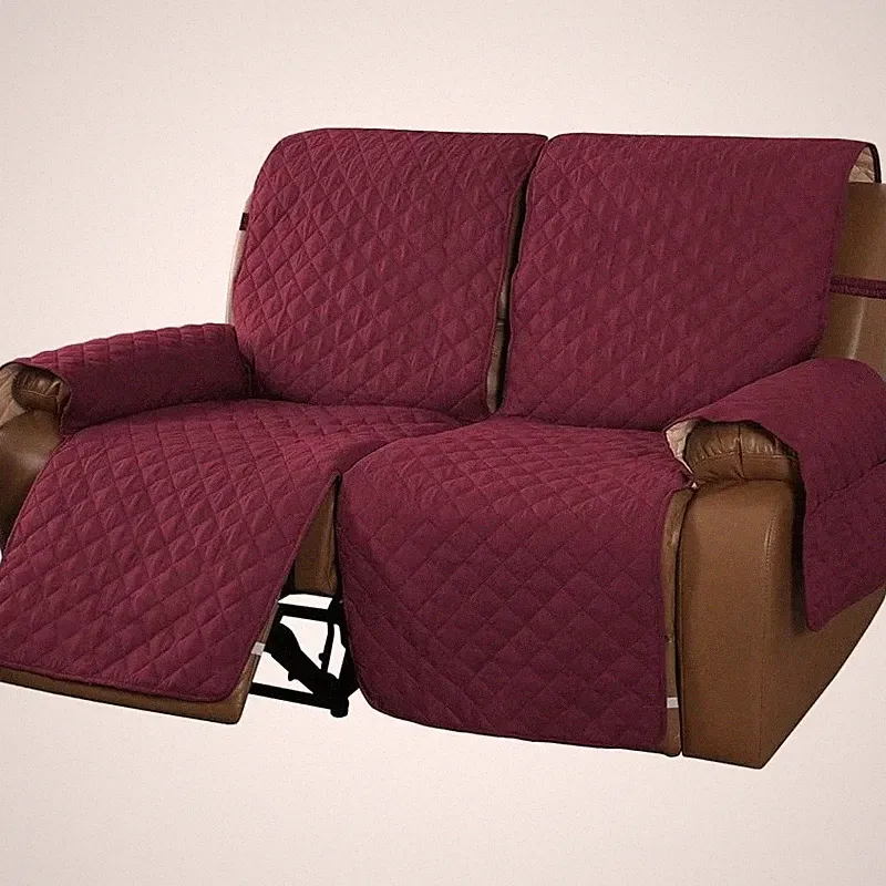 Microfiber Recliner Sofa Cover Anti-Slip Washable Furniture Protector Kids Pets