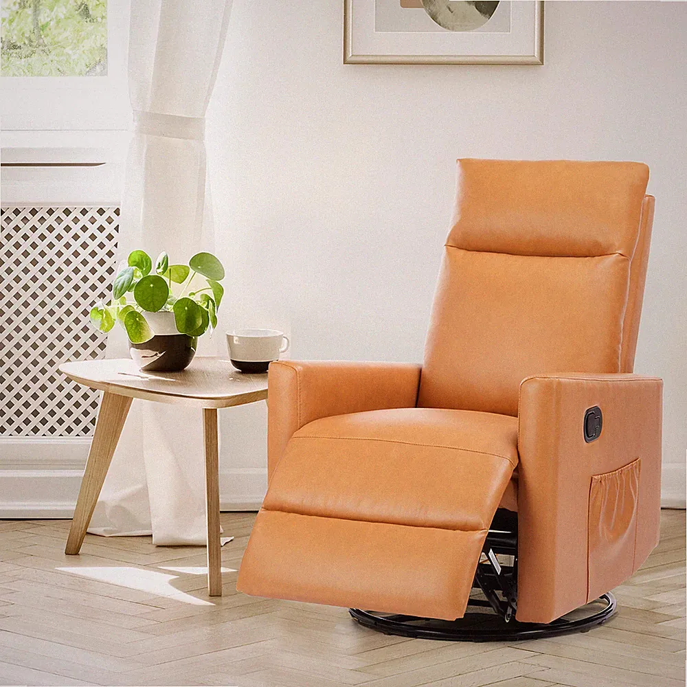 Rocker Recliner Sofa Lounge Chair High Back Soft Cushion Seat Footrest Modern