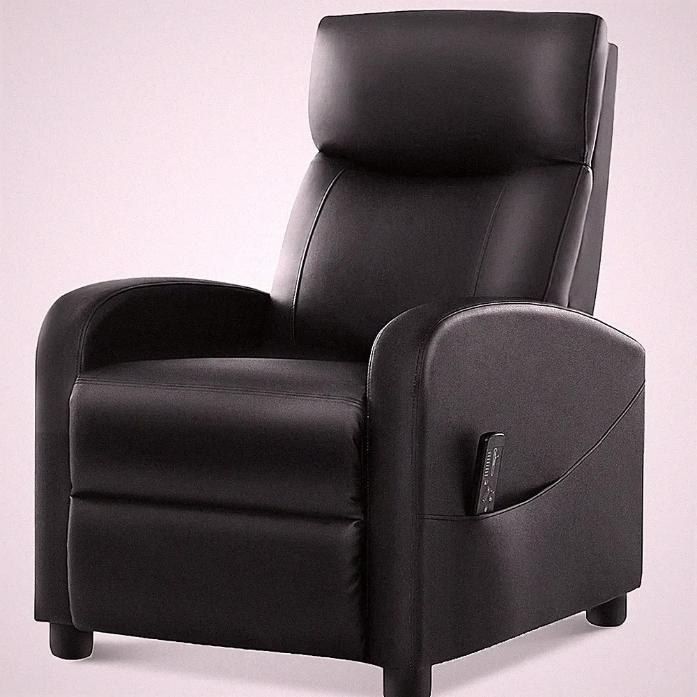 Rocker Recliner Sofa Massage Couch Comfy Glider Chair with Footrest & High Back