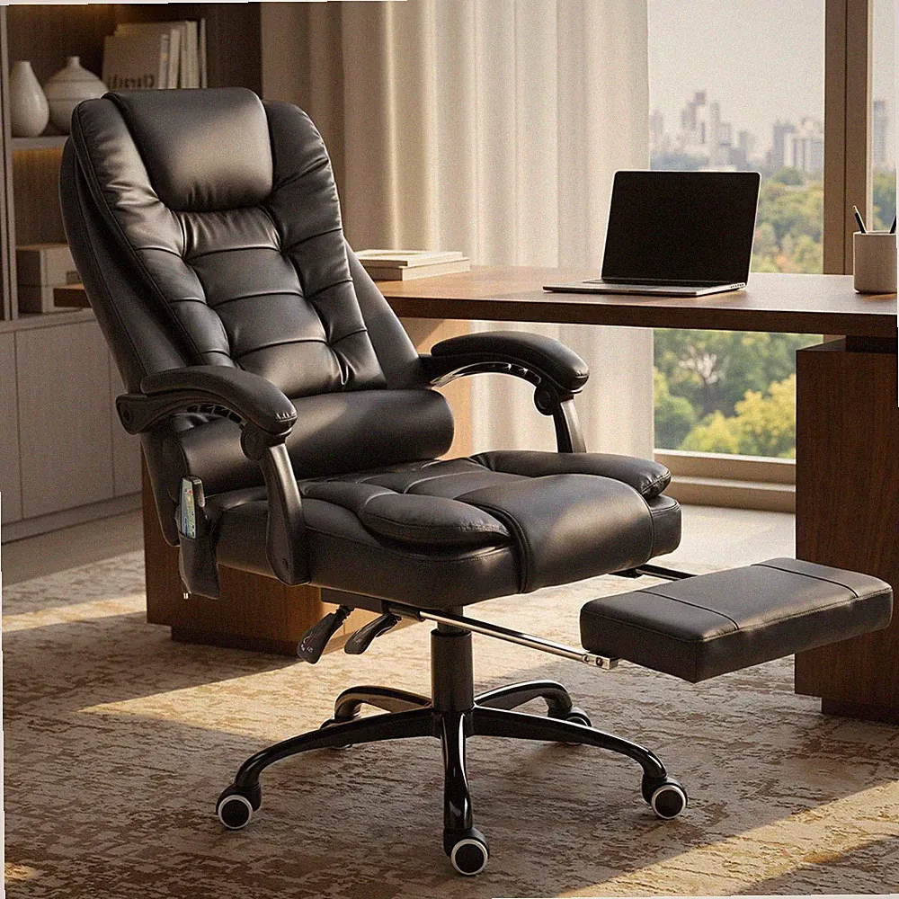 Vinsetto High-Back Massage Office Chair with 7-Point Vibrating Massage
