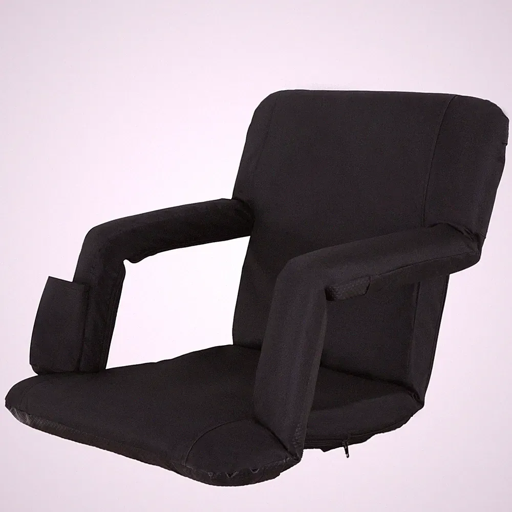 Wide Stadium Seats Chairs For Bleachers w/Back Cushion 5 Reclining Position
